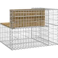 Puutarhapenkki kivikorilla 92x71x65,5 cm kyllästetty mänty