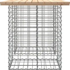 Puutarhapenkki kivikorilla 100x70x72 cm, mänty