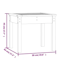 Puutarhapenkki musta 50x44x45 cm, mänty