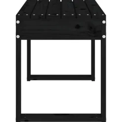Puutarhapenkki musta 80x38x45 cm, mänty