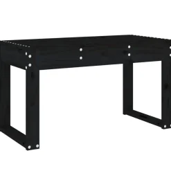 Puutarhapenkki musta 80x38x45 cm, mänty