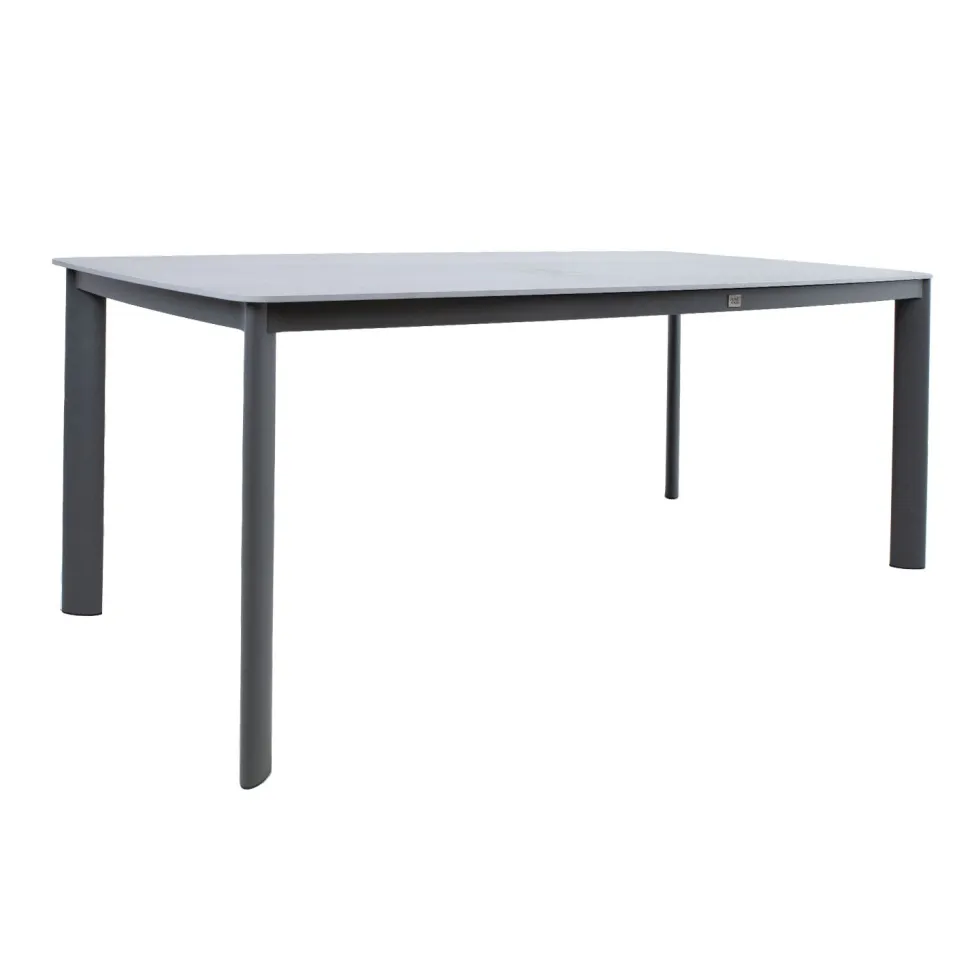Puutarhapöytä Home4you Beida 180x90 cm harmaa