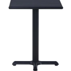 Puutarhapöytä musta 60x60x75 cm (49469)