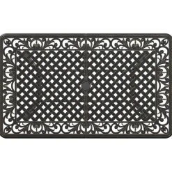 Puutarhapöytä pronssi 150x90x72 cm valualumiini (02803)