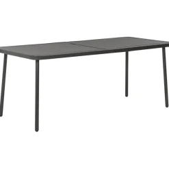 Puutarhapöytä 180x83x72 cm teräs tummanharmaa