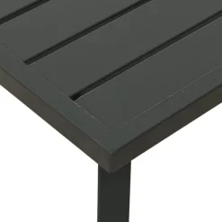 Puutarhasohvapöytä antrasiitti 110x55x35 cm teräs