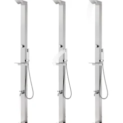 Puutarhasuihku 220cm ruostumaton teräs