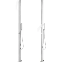 Puutarhasuihku 220 cm ruostumaton teräs