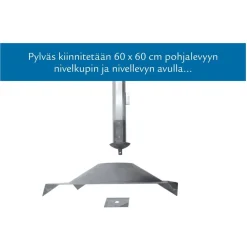 Pylväslaituri Savorak Oloneuvos 6.8m irto-osina
