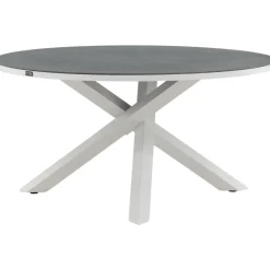 Pyöreä ruokapöytä Venture Home Copacabana 2, Ø140cm, harmaa/valkoinen