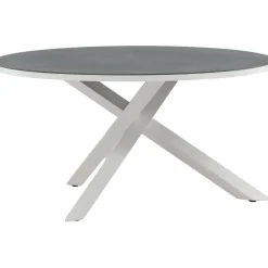 Pyöreä ruokapöytä Venture Home Copacabana 2, Ø140cm, harmaa/valkoinen