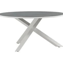 Pyöreä ruokapöytä Venture Home Copacabana 2, Ø140cm, harmaa/valkoinen