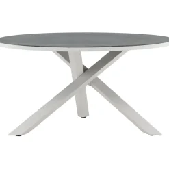 Pyöreä ruokapöytä Venture Home Copacabana 2, Ø140cm, harmaa/valkoinen