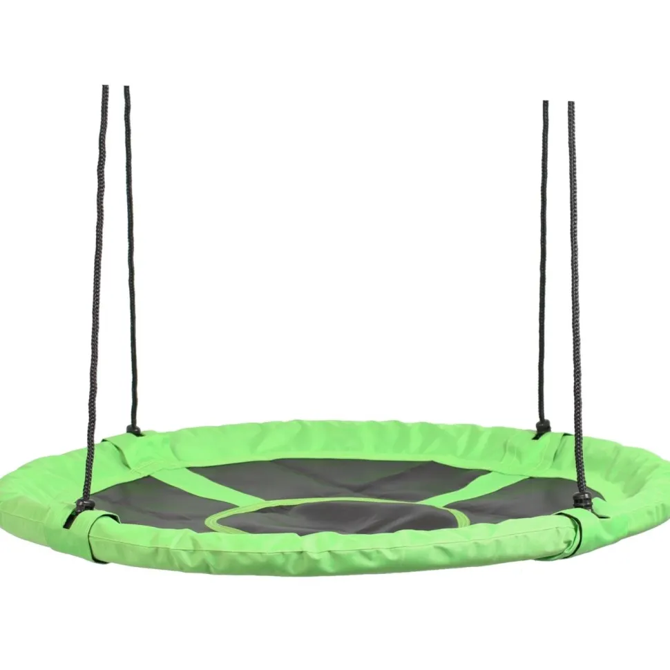 Pyöreä keinu Nordic Play 100cm vihreä/musta