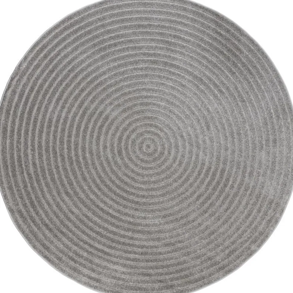 Pyöreä matto Benina Hawaii Circle, sisä- ja ulkokäyttöön, Ø200cm, pellava