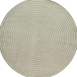 Pyöreä matto Benina Hawaii Circle, sisä- ja ulkokäyttöön, Ø200cm, pellava
