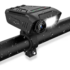 Pyöräkamera valolla ja torvella Nedis CCAM100BK Full HD