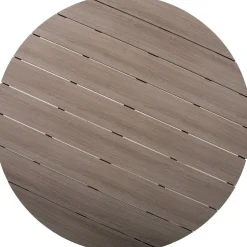 Pöytä Home4You PORTO Ø110,5xK73 cm, beige/harmaa
