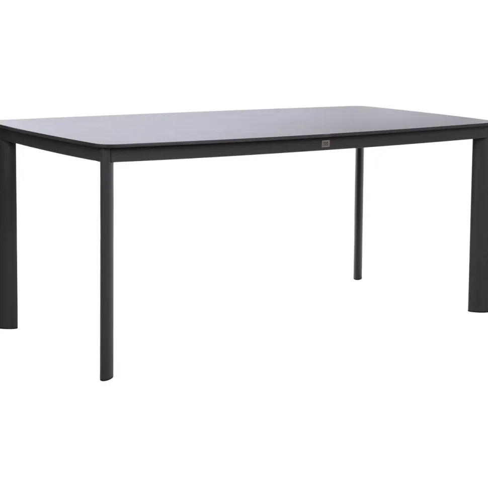 Pöytä Home4You BEIDA 180x90xK75 cm, musta