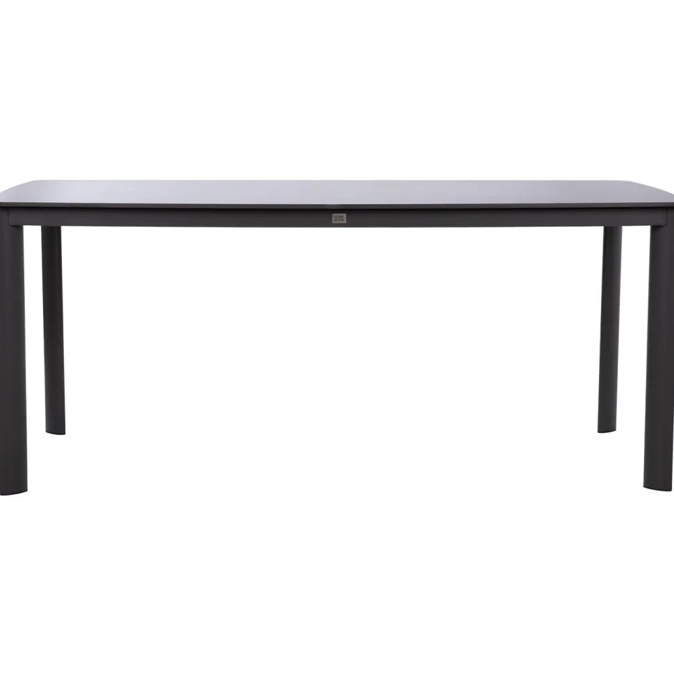 Pöytä Home4You BEIDA 180x90xK75 cm, musta
