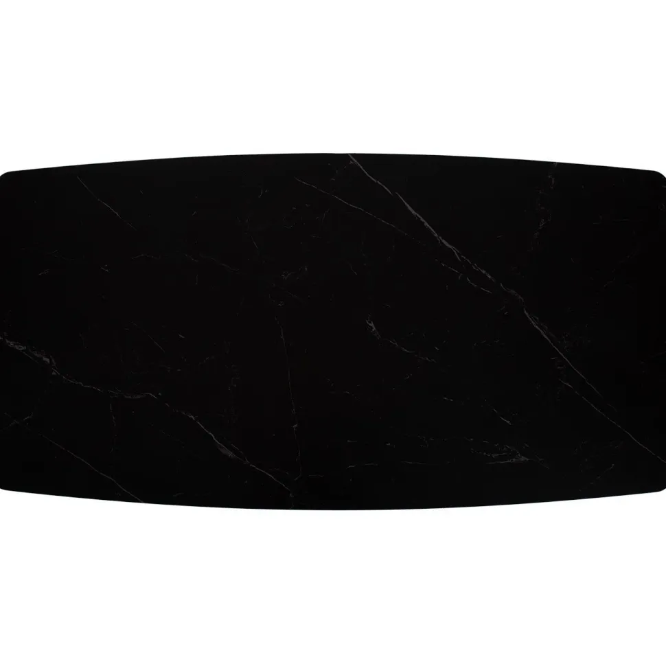 Pöytä Home4You BEIDA 180x90xK75 cm, musta