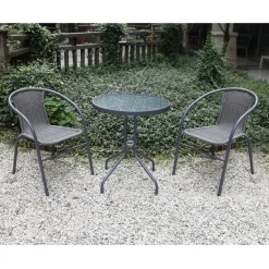 Pöytä Home4You BISTRO Ø60xK70 cm, harmaa