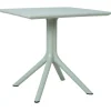 Pöytä Home4You MANGO 80x80xK75 cm, vihertävänharmaa muovi