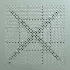 Pöytä Home4You MANGO 80x80xK75 cm, vihertävänharmaa muovi