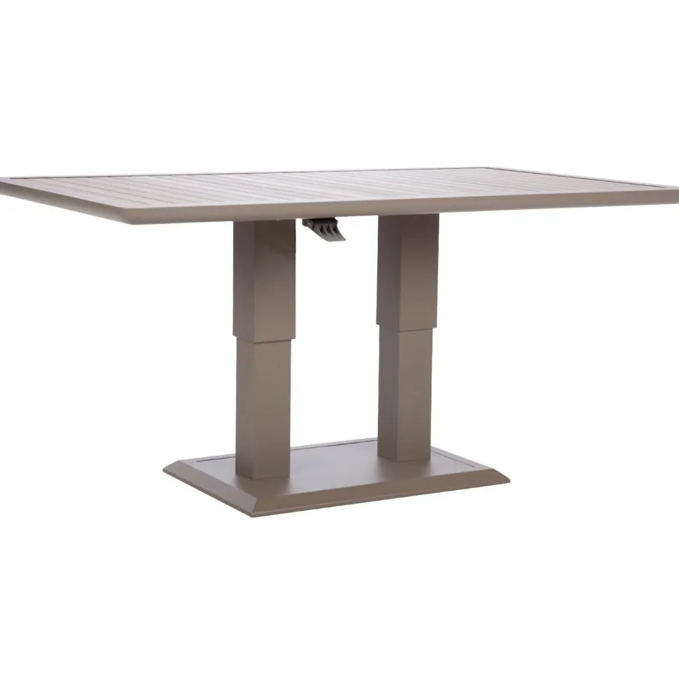 Pöytä Home4You MARENDA 150x90xK2-75 cm, harmahtava, beige