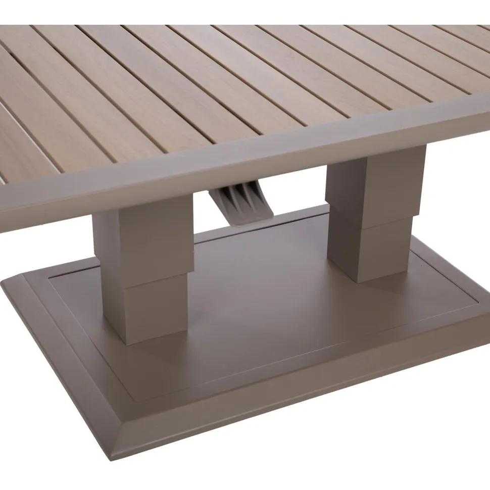 Pöytä Home4You MARENDA 150x90xK2-75 cm, harmahtava, beige