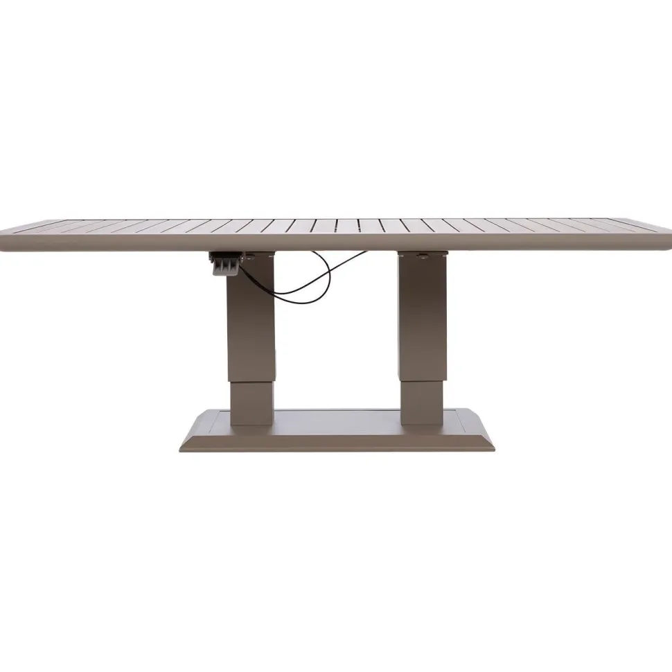Pöytä Home4You MARENDA 150x90xK2-75 cm, harmahtava, beige