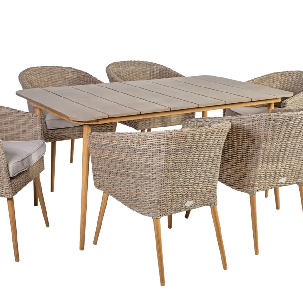 Pöytä Home4you Norway, 147x90cm, beige