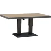 Pöytä Home4You PARKER 150x90xK52-75 cm, harmaa