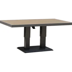 Pöytä Home4You PARKER 150x90xK52-75 cm, harmaa