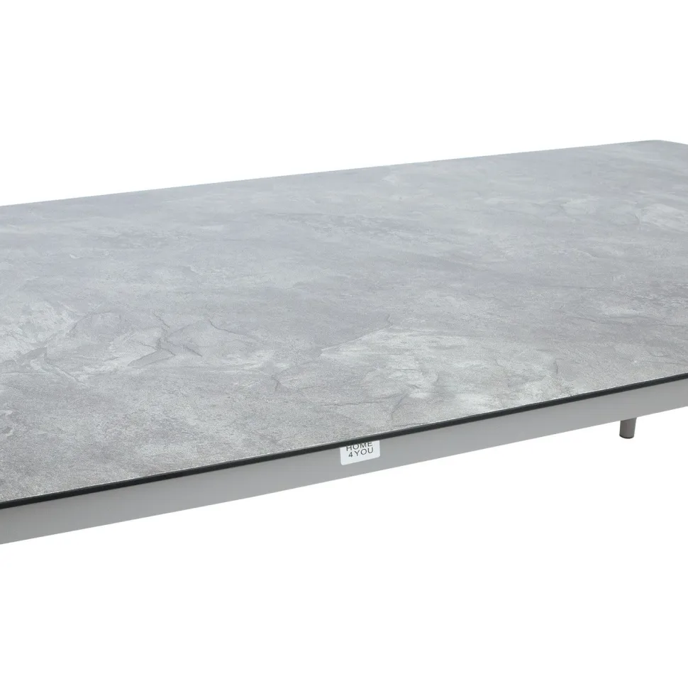Pöytä Home4You SILVA 220x100xK75 cm, harmahtava, beige
