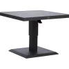 Pöytä Home4You TOMSON 85x85xK52-75 cm, tummanharmaa