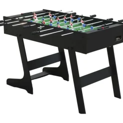 Pöytäjalkapallo Nordic Games, 86x65x136.5cm, kokoontaitettava, musta