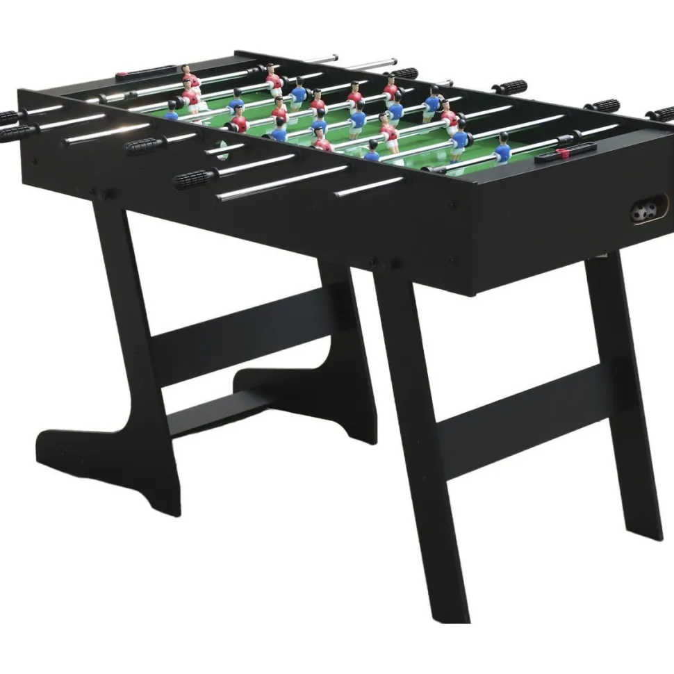 Pöytäjalkapallo Nordic Games, 86x65x136.5cm, kokoontaitettava, musta