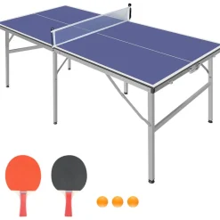 Pöytätennispöytä salkkumalli Nordic Games, 1800x760x920 mm sininen