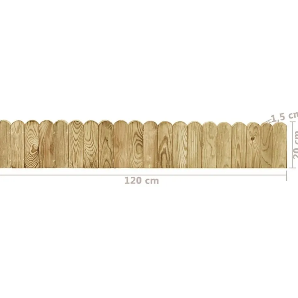 Raja-aitarulla vihreä 120cm kyllästetty mänty