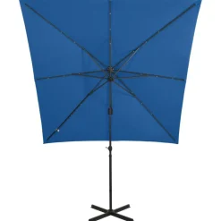 Riippuva aurinkovarjo tangolla ja LED-valoilla 250cm terrakotta