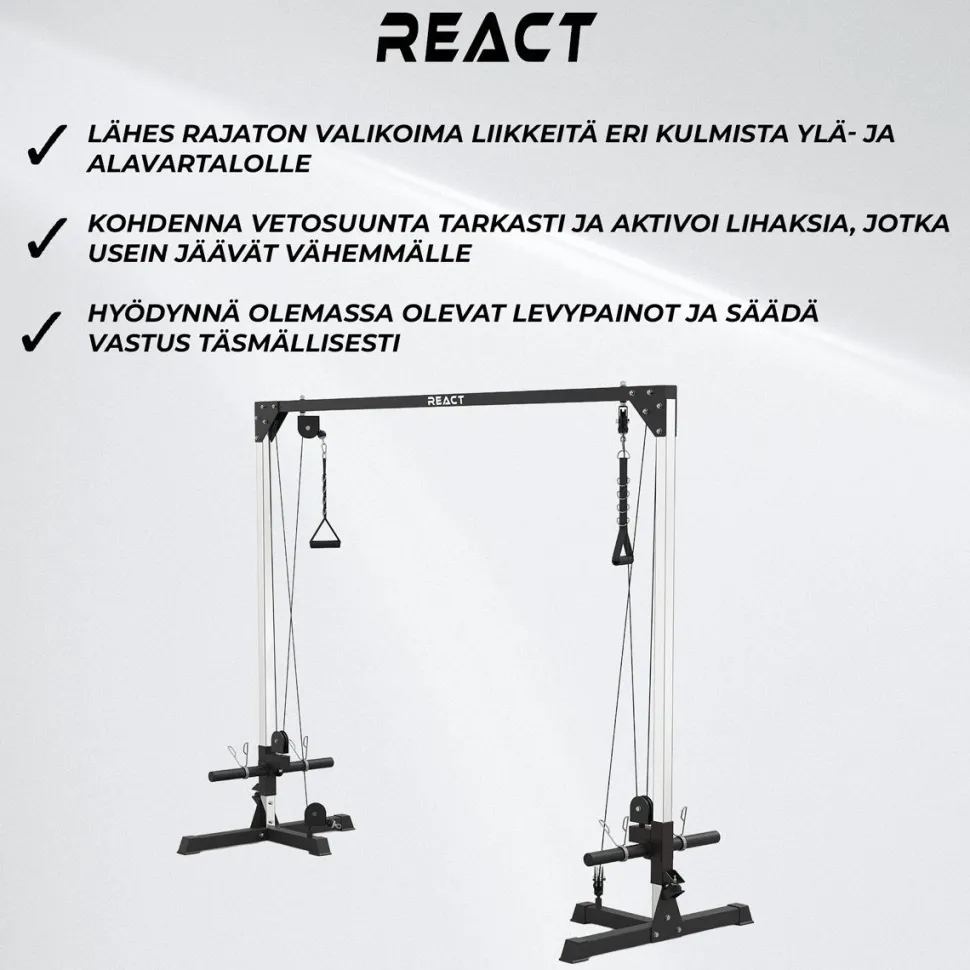 Ristikkäistalja React