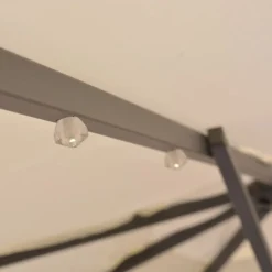 Roikkuva päivänvarjo led-valoilla 300cm metallitanko hiekka