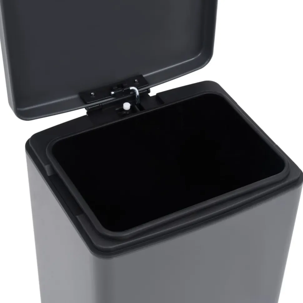 Roskakori polkimella, 30l, ruostumaton teräs, eri värejä