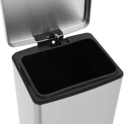 Roskakori polkimella, 30l, ruostumaton teräs, eri värejä