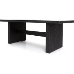 Ruokailuryhmä Majestic/Thor Lyx 210cm pöytä + 6 tuolia musta/musta