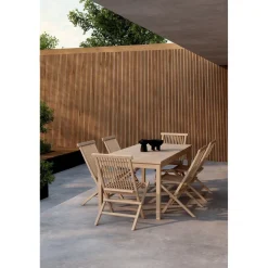 Ruokailuryhmä Venture Home Kenya, 180x90cm, 6-istuttava, beige