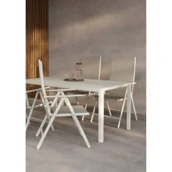 Ruokailuryhmä Venture Home, 150x85cm beige Giardini-pöytä + 4 beigeä Break-tuolia