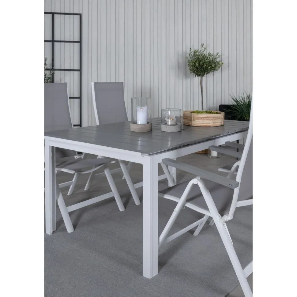 Ruokailuryhmä Venture Home, 160x100cm Levels-pöytä + 4 Albany-tuolia