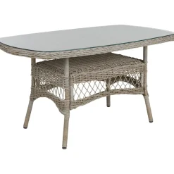 Ruokapöytä ulos Brafab Kamomill, 135x80cm, beige